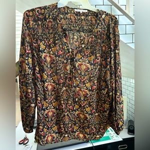 Violet + Claire Silky Bohemian Blouse 1X